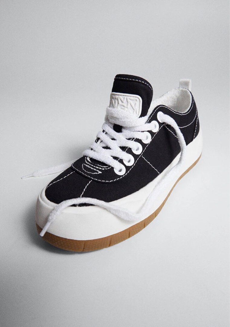 Mango platform lace up sneakers hot sale