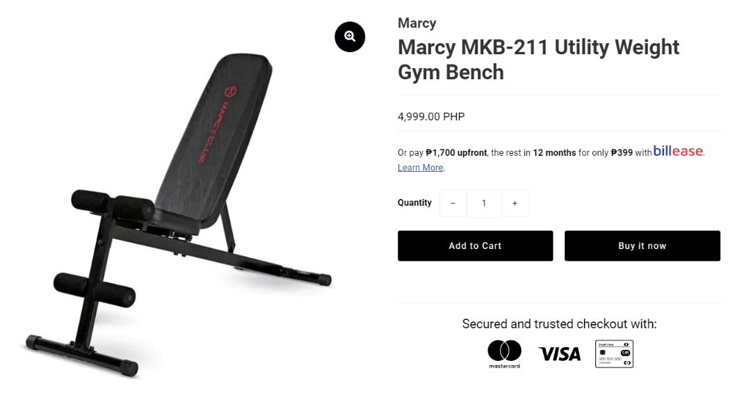 Marcy Utility Weight Bench MKB-211 workout equipments gym