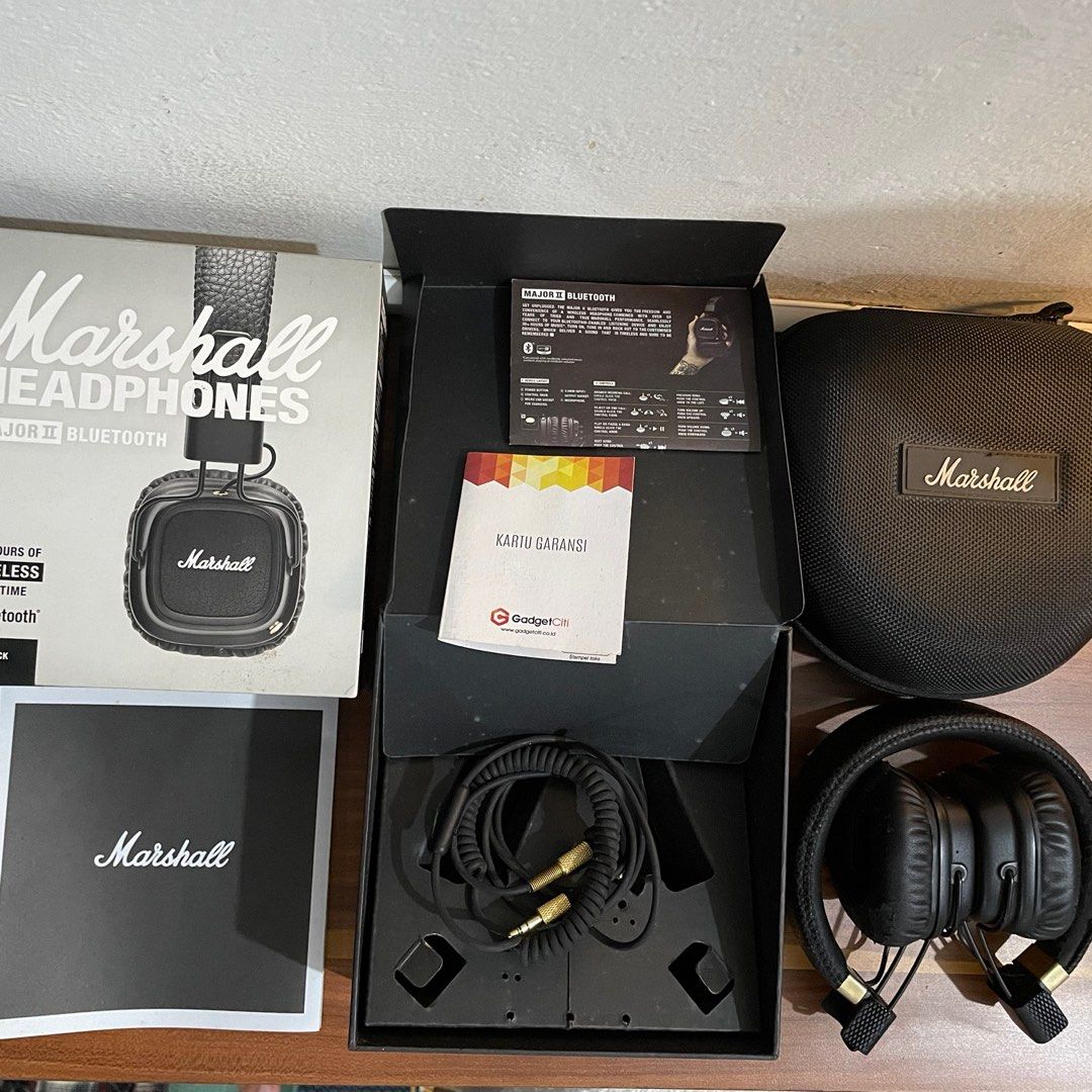Marshall Major II 2 Bluetooth Original, Elektronik, Audio di Carousell