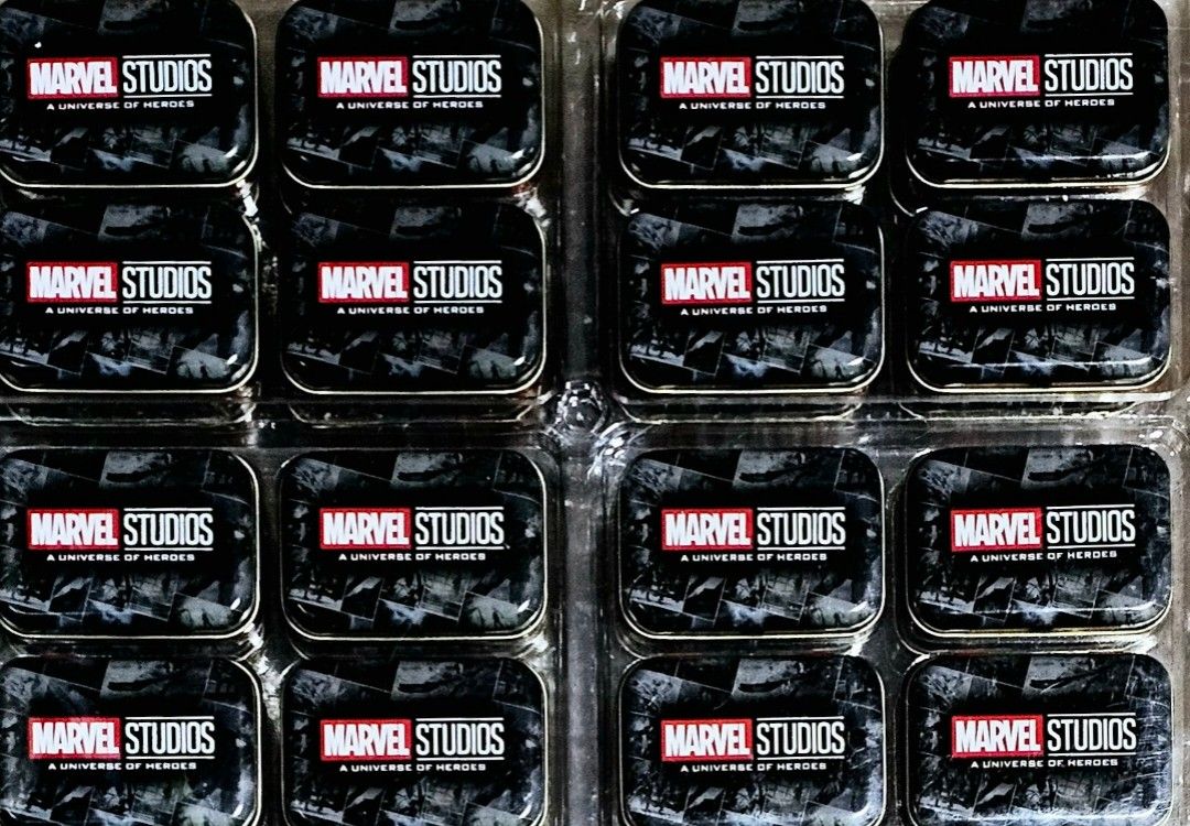 MARVEL MINI CAN WITH PINS(random) & LEATHER KEYCHAIN (Category: Western Merchandise) located in Manila. Submitted by ana_essentials56 (Listing ID 1262464902, Image 1). Description: MARVEL MINI CAN WITH PINS & LEATHER KEYCHAIN na sobrang affordable... Original price ng pins ¥700+tax my price P35 Original price ng keychain ¥1200+tax my price P69.