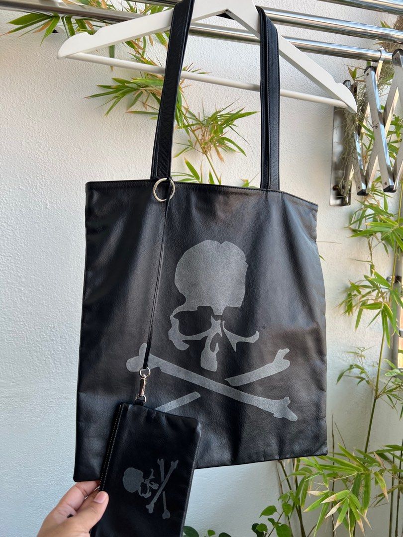 MASTERMIND WORLD LEATHER SKULL TOTE Bagトートバッグ - トートバッグ