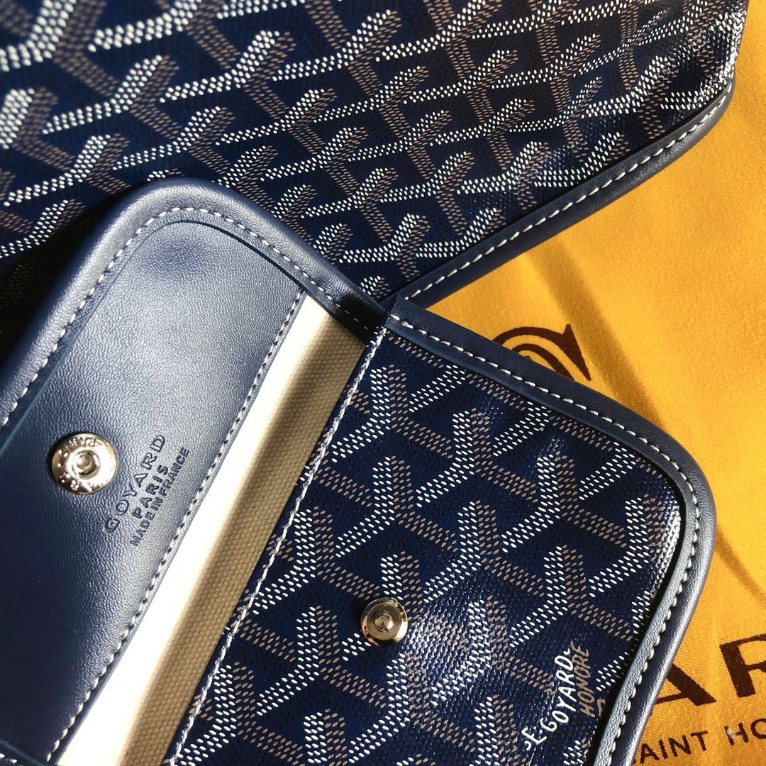 goyard Mini anjou navy, Barang Mewah, Tas & Dompet di Carousell