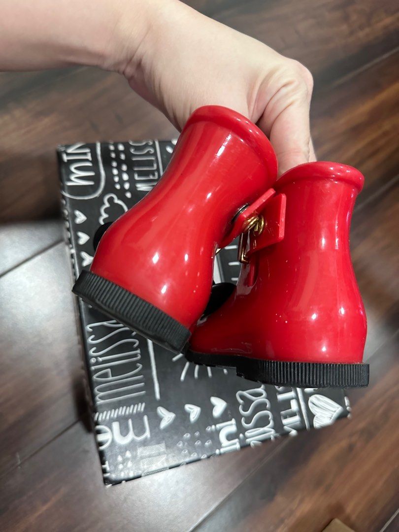 Mini Melissa Rain Boots US 7 Babies Kids Babies Kids Fashion on Carousell