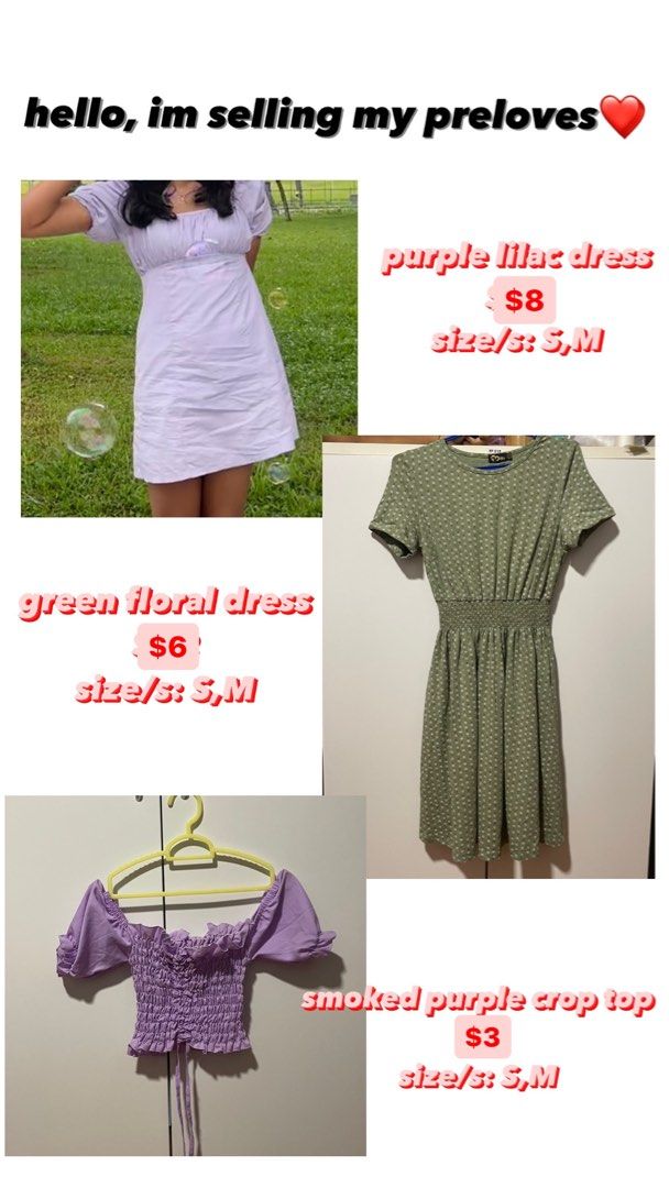 mini purple dress Women s Fashion Tops Other Tops on Carousell