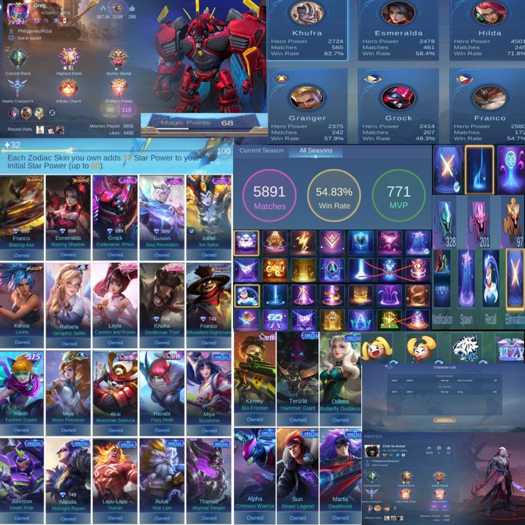 Conta mobile Legends, +300 skins, High - Mobile Legends - GGMAX, high elo  mobile legends 