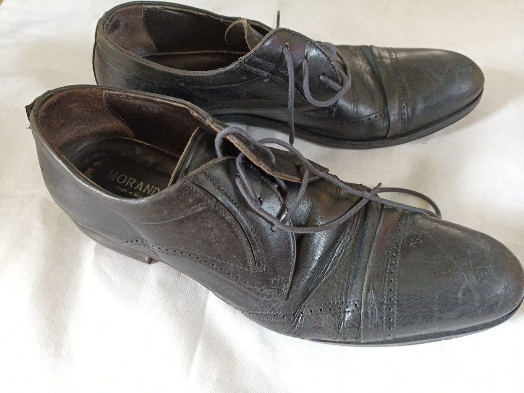 Morandi Genuine Leather Shoes Eur 43 US 9 Made in Italy Men s