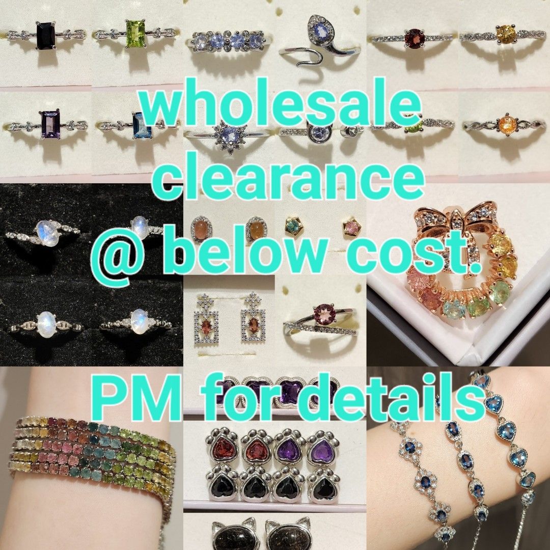 Natural crystal gemstone clearance wholesale bulk sale Women s