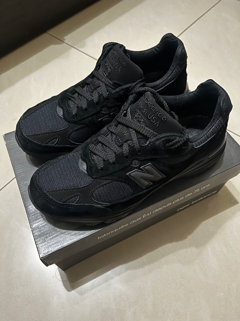 美製new balance 993 tb 黑魂全黑, 他的時尚, 鞋, 休閒鞋在旋轉拍賣