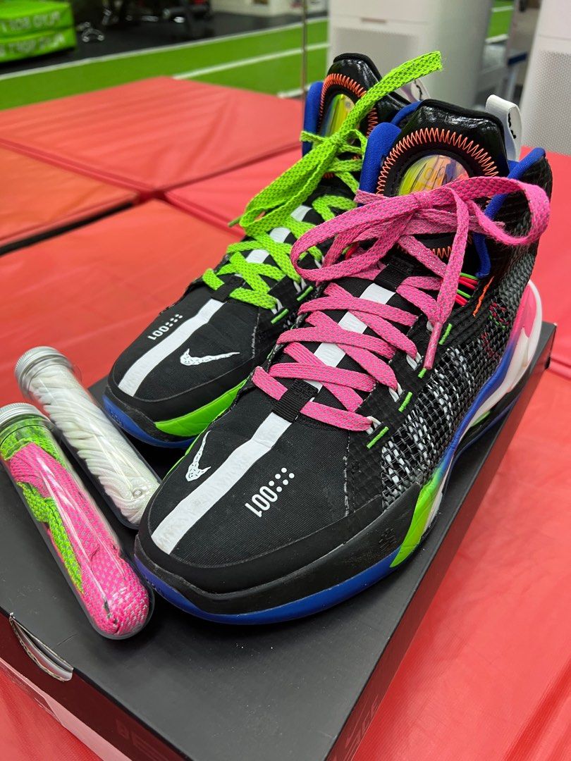 Nike Air Zoom GT JUMP Black Racer Pink US 9.5 (9成新）, 男裝, 鞋