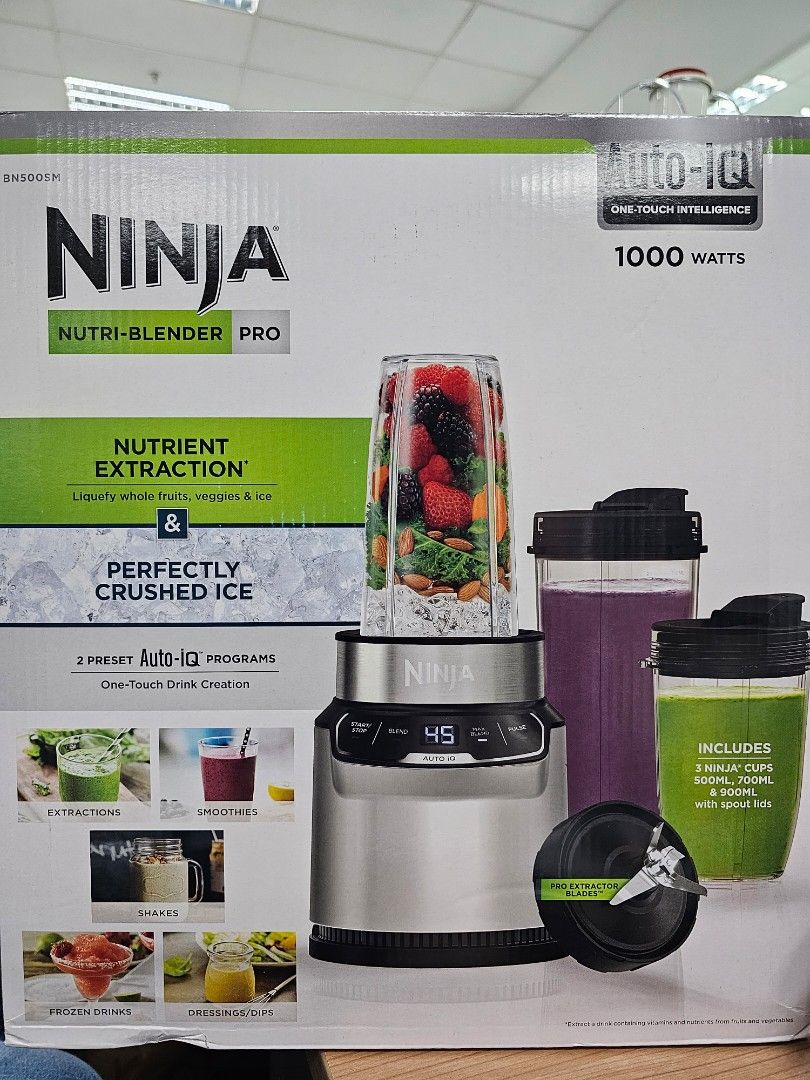 Ninja Nutri Blender Pro with Auto IQ, TV & Home Appliances, Kitchen  Appliances, Juicers, Blenders & Grinders on Carousell