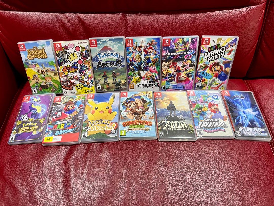 USED) Nintendo Switch Games (Mario / Bomberman / NBA / Pokemon / Just  Dance), Video Gaming, Video Games, Nintendo on Carousell