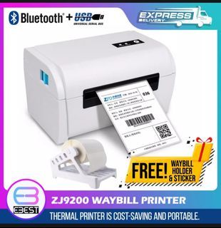 Officom ZJ9200 Waybill Printer A6 Bluetooth Printer Cellphone / PC / USB Thermal Label Printer with GIFT Waybill Sticker