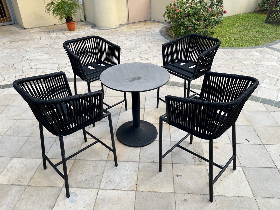 Outdoor Chairs & Table, Furniture & Home Living, Outdoor Furniture on