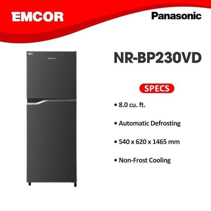 Panasonic 8 cu ft refrigerator inverter top