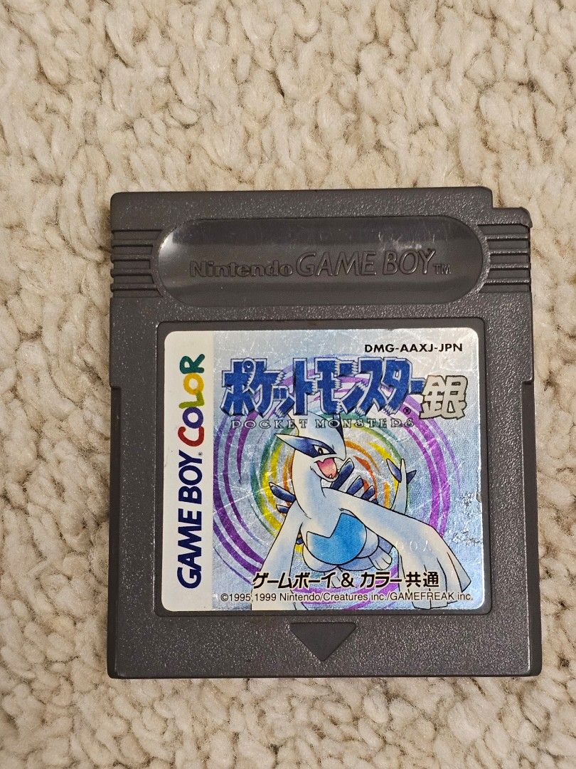 Pokemon Silver Japanese 1999 Game Boy Color, 電子遊戲, 電子遊戲, Nintendo 任天堂-  Carousell