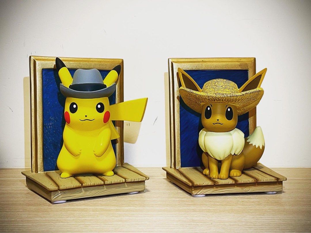 Pokemon x Van Gogh Museum Figure Pikachu + Eevee 比卡超+ 伊貝