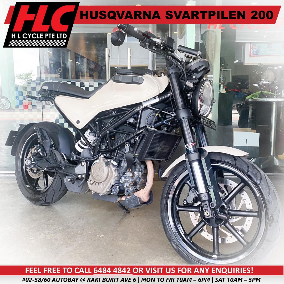 PREOWNED HUSQVARNA SWETPILEN 200 COE SEPT 2030, Motorcycles