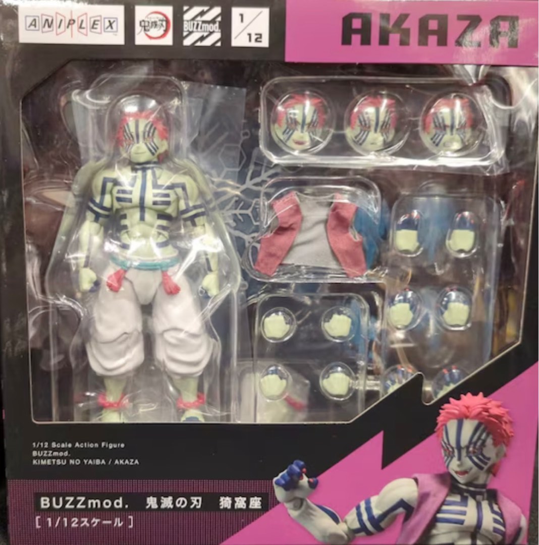 thumbnail image 2 of Aniplex BUZZmod. Akaza 1/12 Scale Action Figure – Demon Slayer (From Japan, New) 2 of 3