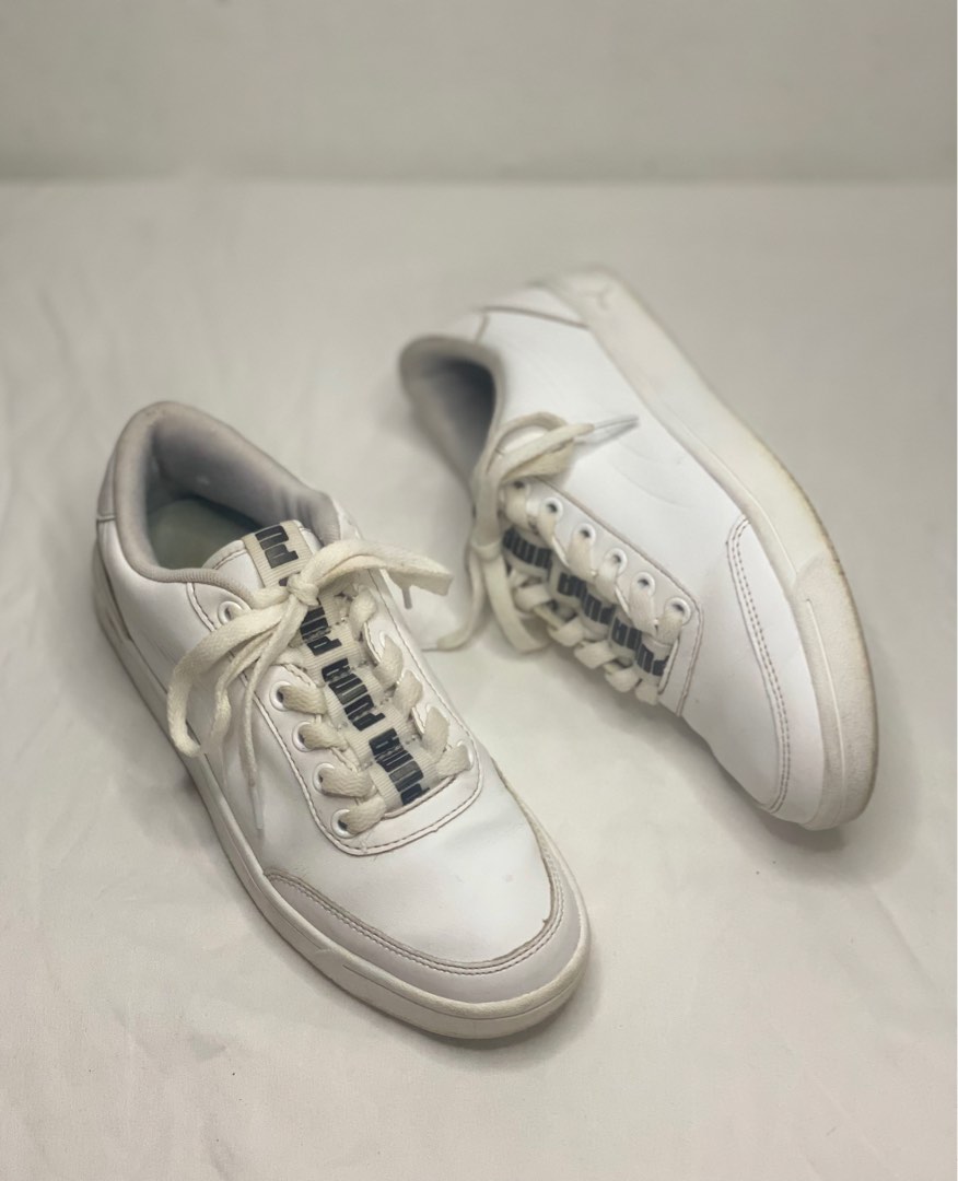 Puma Court Breaker - White Black, Women's Fashion, Footwear, Sneakers on Carousell
