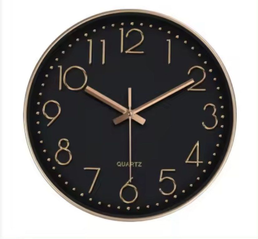 Quartz quiet sweep Wall Clock, Furniture & Home Living, Home Decor