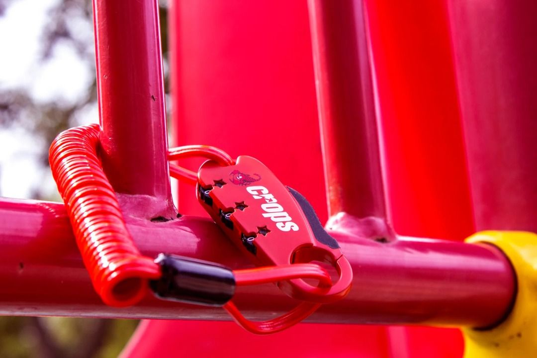 [RIS] Crops QBiro Mini Bike Lock, Sports Equipment, Bicycles & Parts, Parts & Accessories on