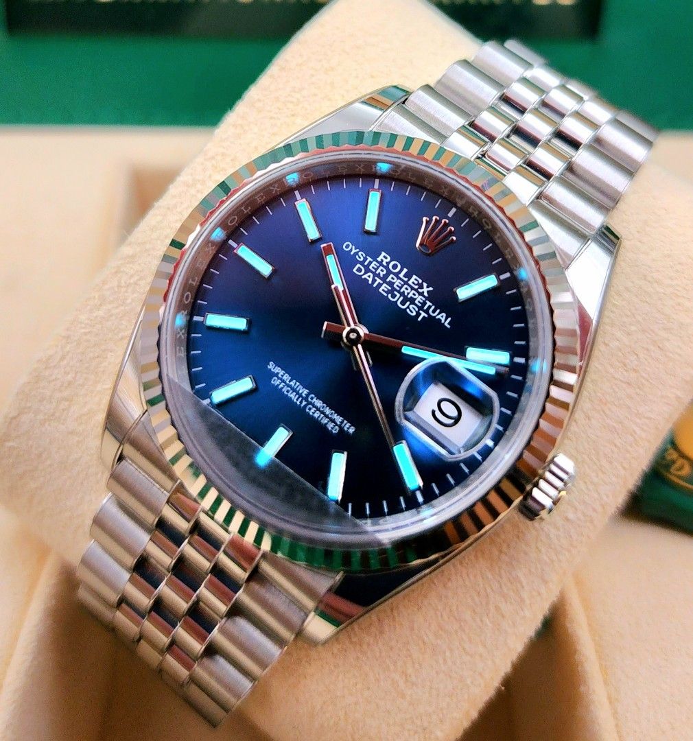 Datejust 36mm deals blue dial