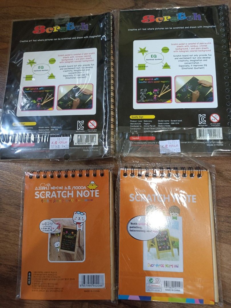 Scratch Book, Hobbies & Toys, Stationery & Craft, Other Stationery ...
