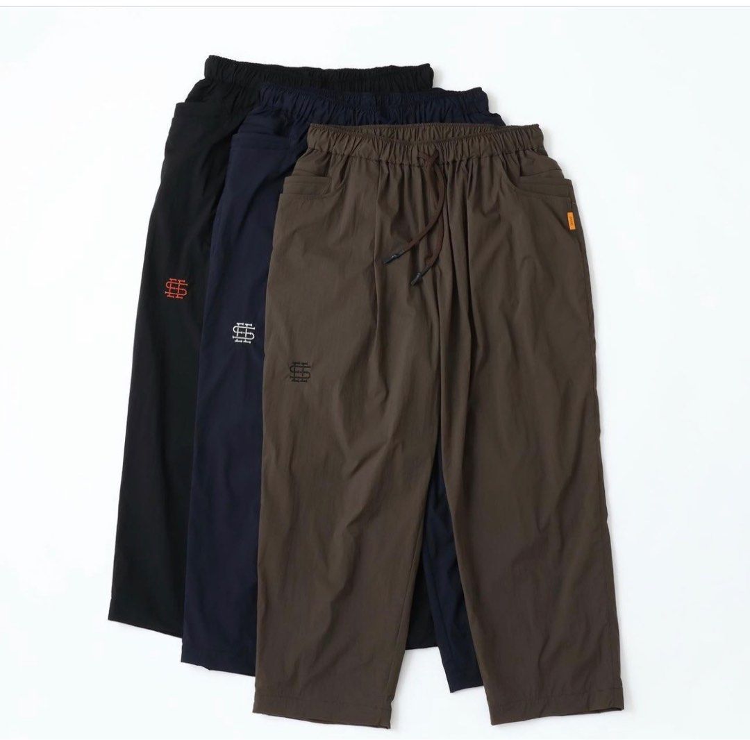 SEESEE Big Nylon Polo Shirt and Pants Navy , Made in Japan, 男裝