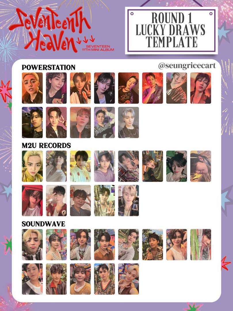 Seventeen Seventeenth Heaven lucky draw pc, Hobbies & Toys