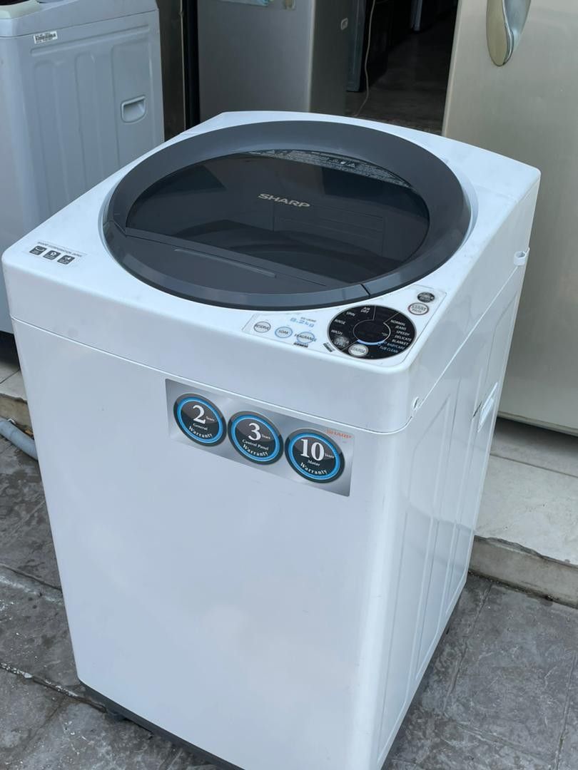Sharp washing machines 8.2 kg for sell, TV & Home Appliances, Washing