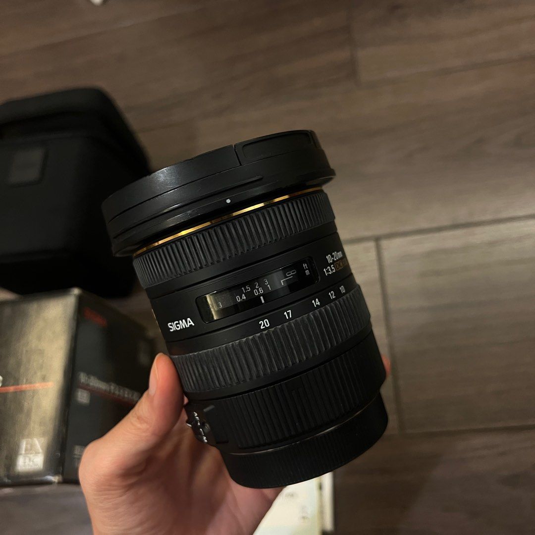 Sigma 10-20mm f3.5 ex dc wide angle lens for canon 鏡頭, 攝影器材