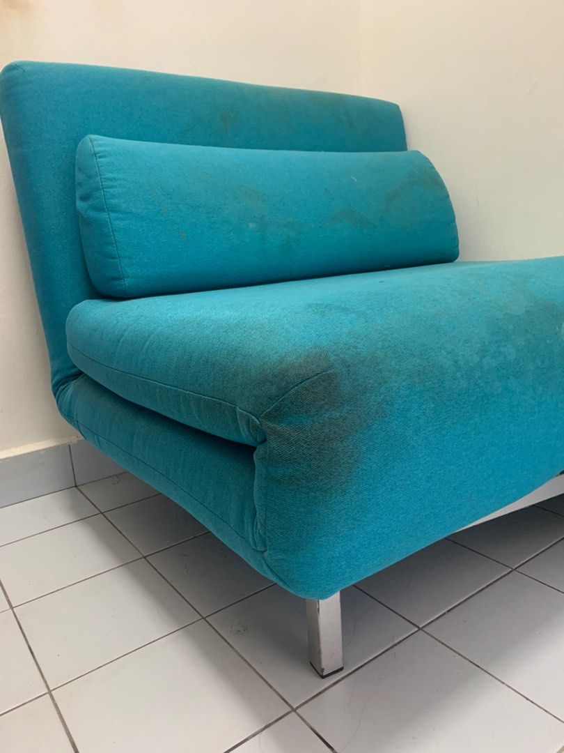 Sofa Bed turquoise, Furniture & Home Living, Furniture, Sofas on