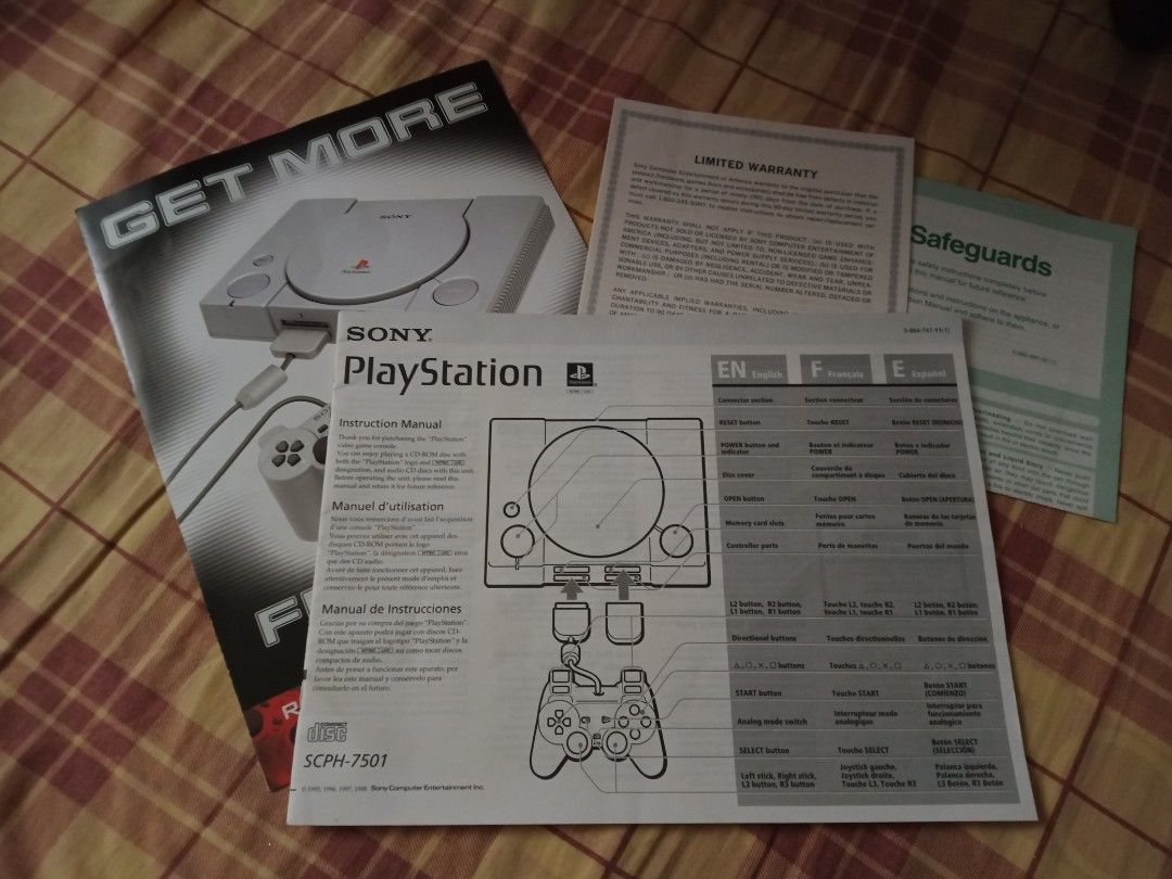 Sony Play Station 1 Manual (Category: PlayStation) located in Cainta. Submitted by belli_phats (Listing ID 1262355264, Image 1). Description: .