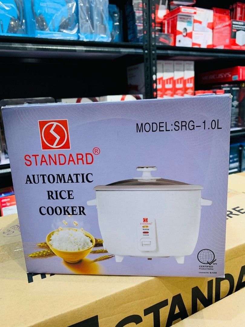 Standard 1.0L Automatic Rice Cooker SRG-1.0L, TV & Home Appliances ...
