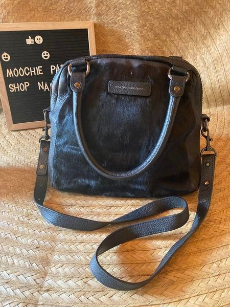 STATUS ANXIETY LAST MOUNTAIN BLACK FUR Luxury Bags Wallets on