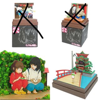 Ensky Studio Ghibli PAPER THEATER Spirited Away Paper Craft Kit Chihiro  No-Face