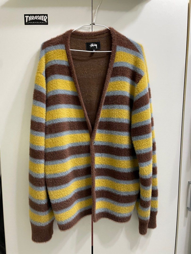 美しい Stussy Farfetch Cardigan Horizontal à cardigan rayures ...