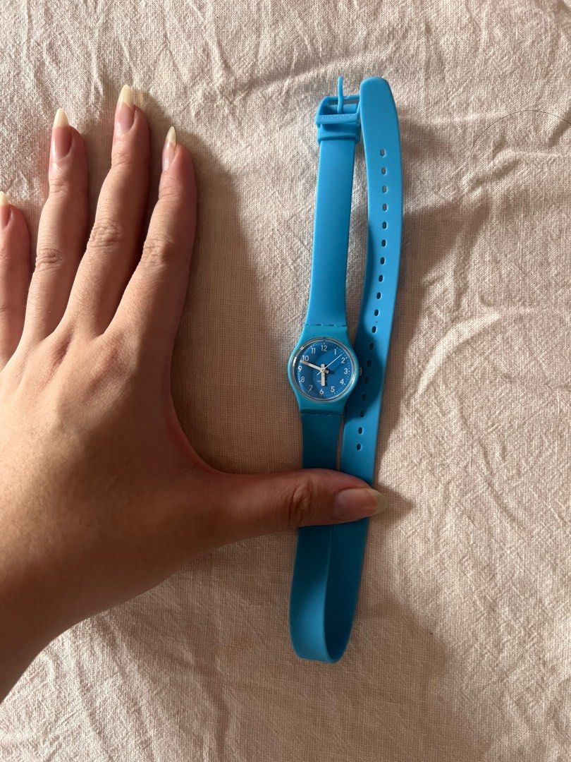 Swatch watch long strap clearance