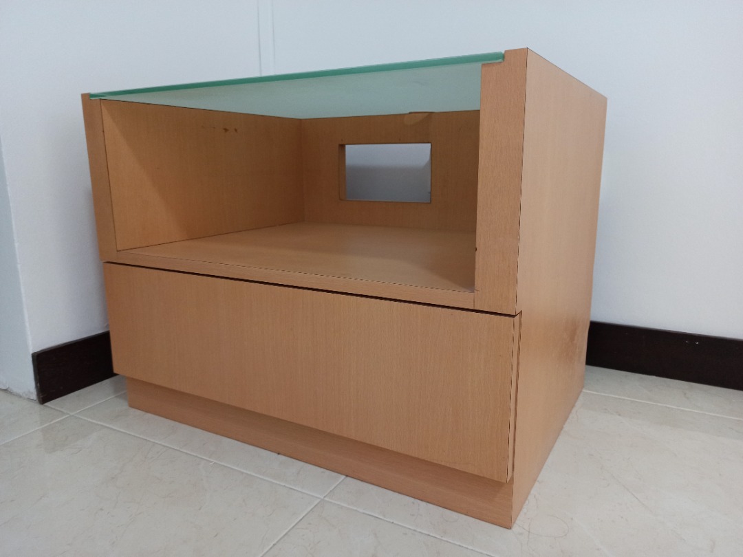 TemperedGlass Top Wooden Furniture & Home Living, Furniture