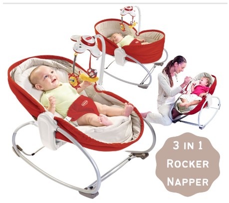 TinyLove 3 in 1 Rocker Napper Baby Bouncer Babies Kids Infant