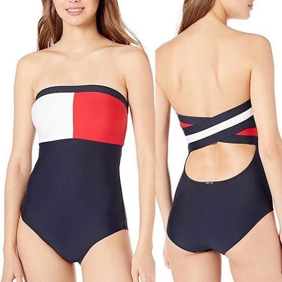 Tommy hilfiger shop criss cross swimsuit