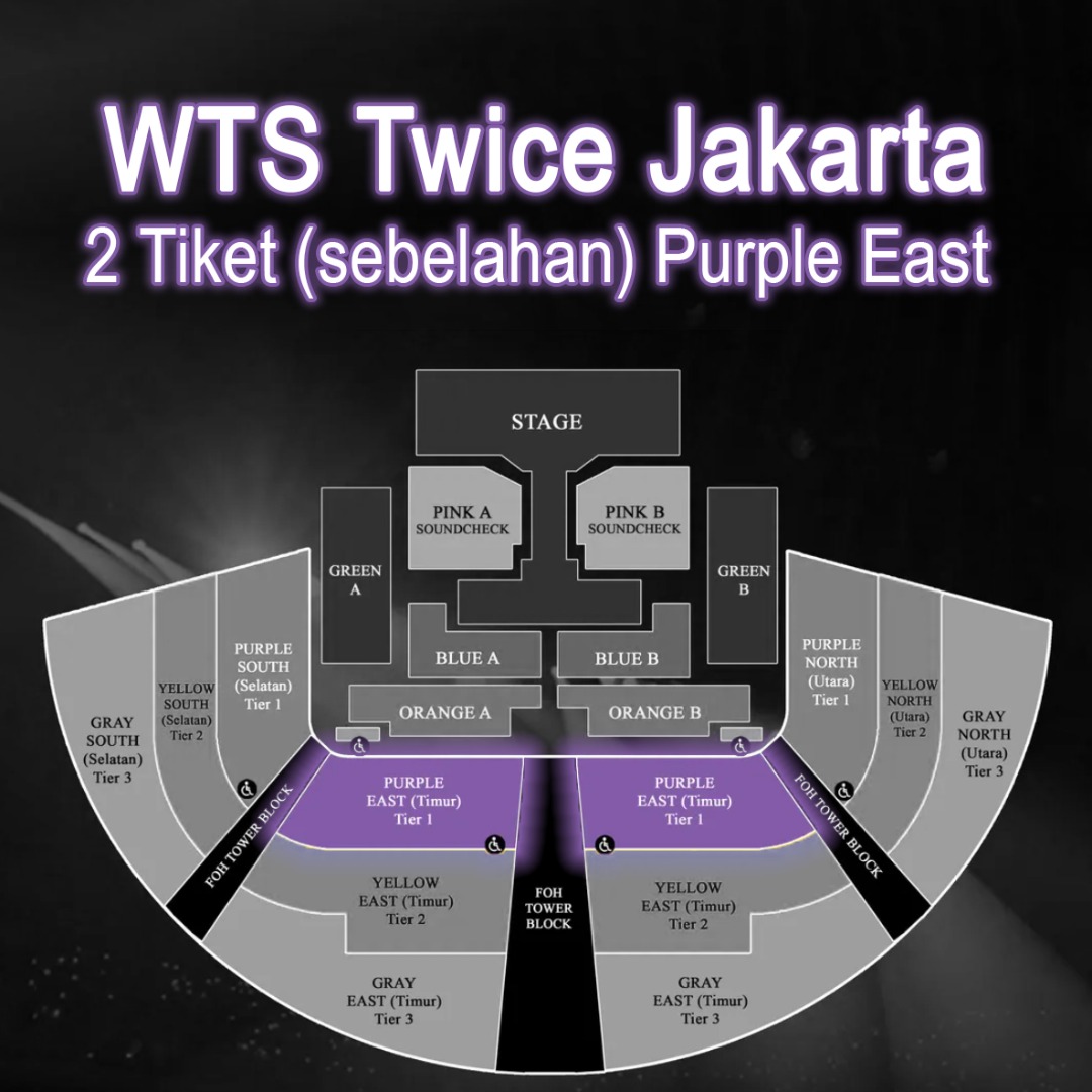Twice Jakarta Purple East, Tiket & Voucher, Tiket Acara di Carousell
