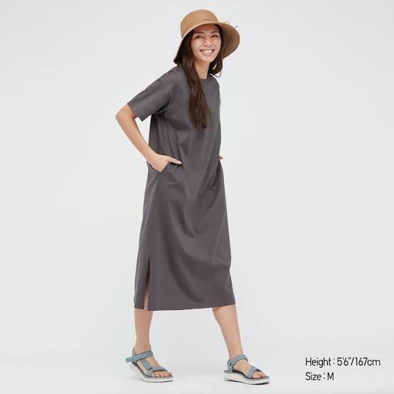 Uniqlo t shirt dress cheap