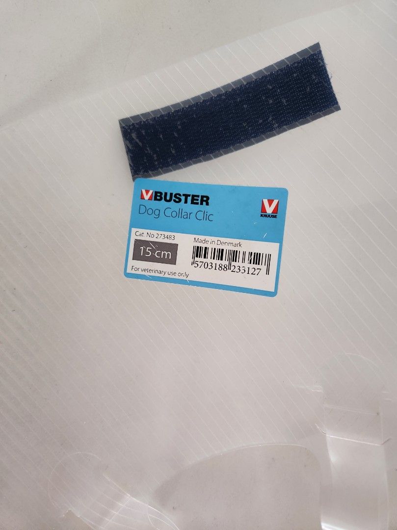 V buster 15cm dog collar, Pet Supplies, Health & Grooming on Carousell