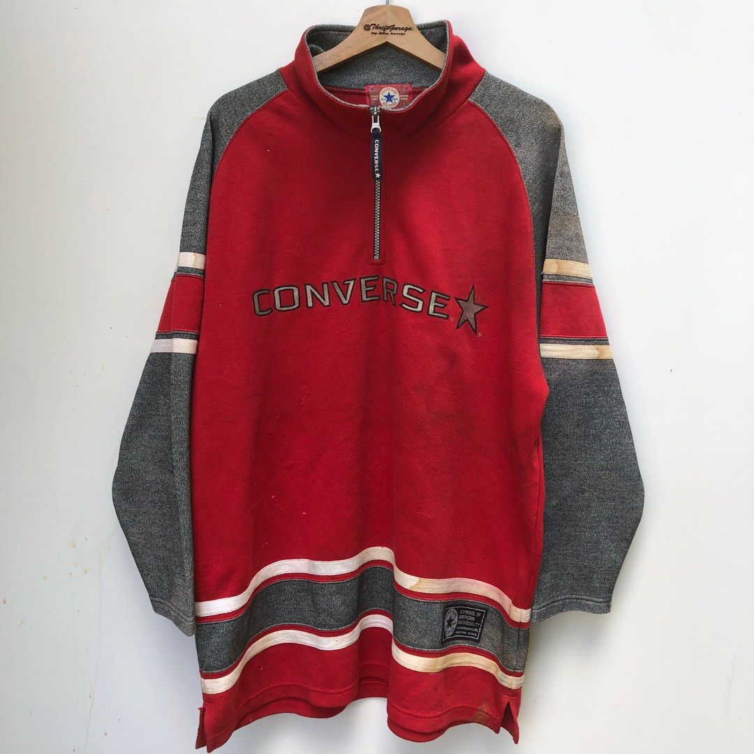 Vintage 90s CONVERSE Half Zip Sweatshirt