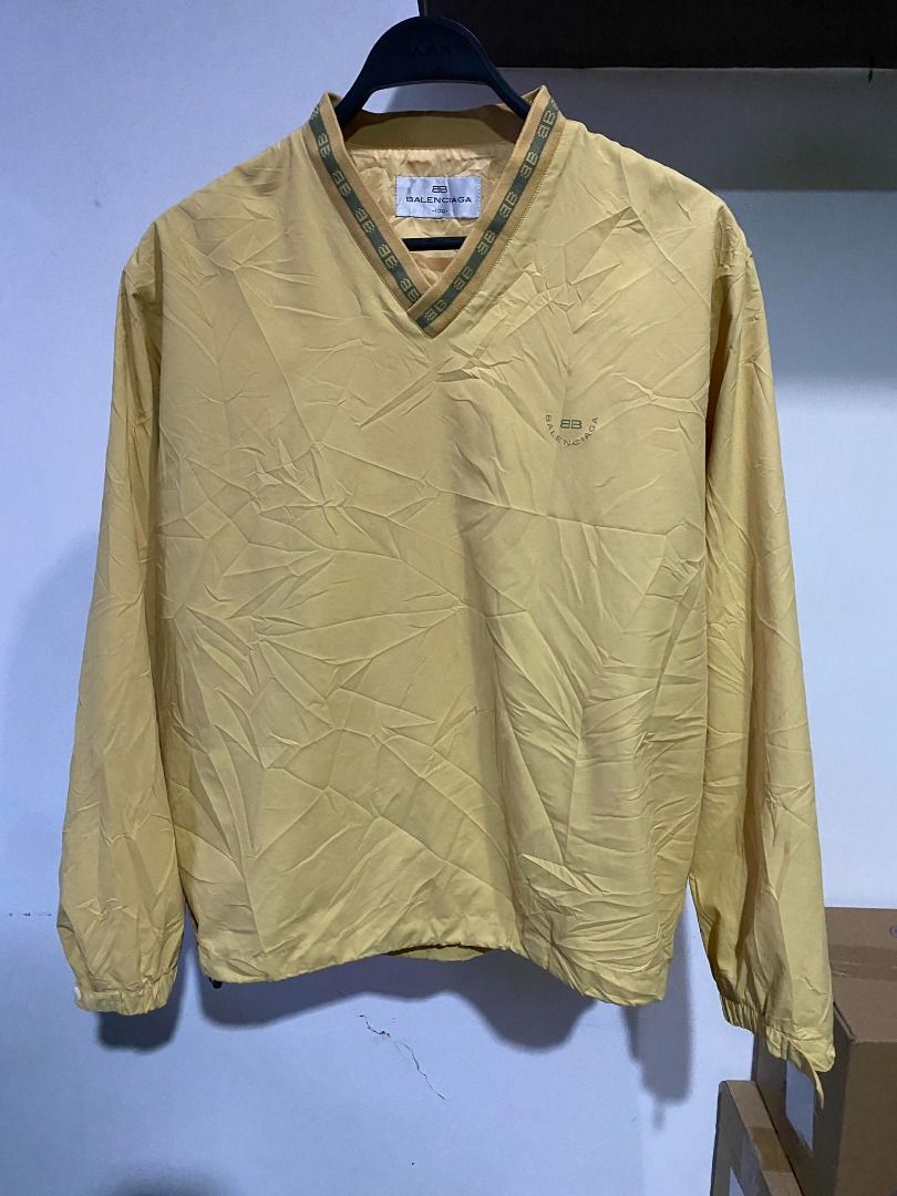 Vintage Balenciaga Nylon Golf V-neck Jacket, Men's Fashion, Coats 