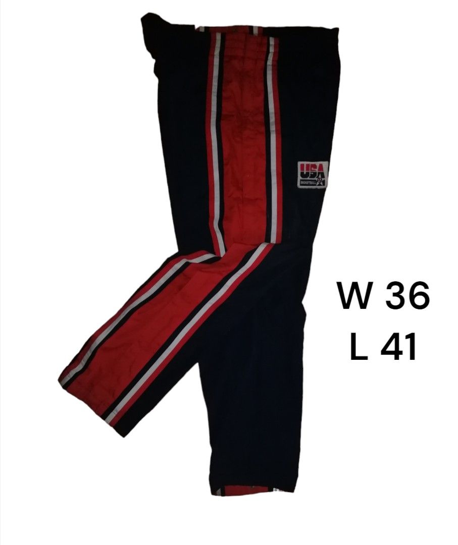 VINTAGE WARMER PANTS USA BASKETBALL Men s Fashion Bottoms