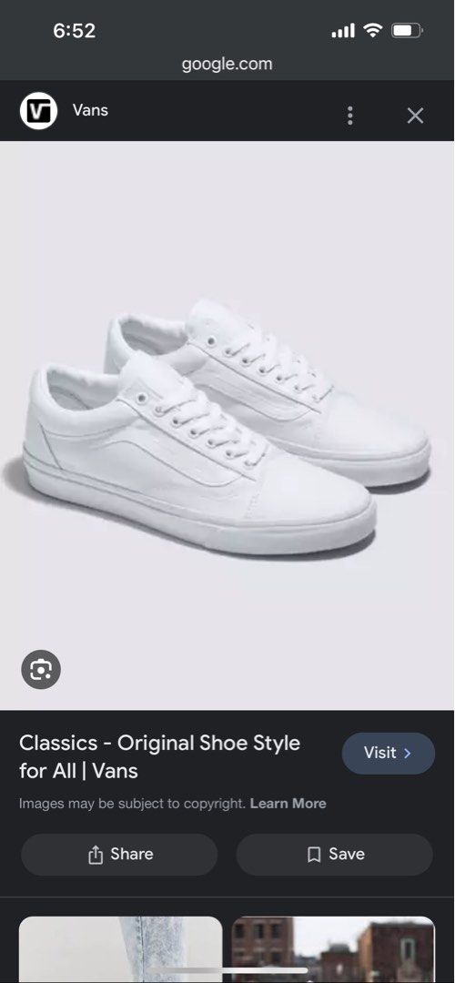 All white classic hotsell vans