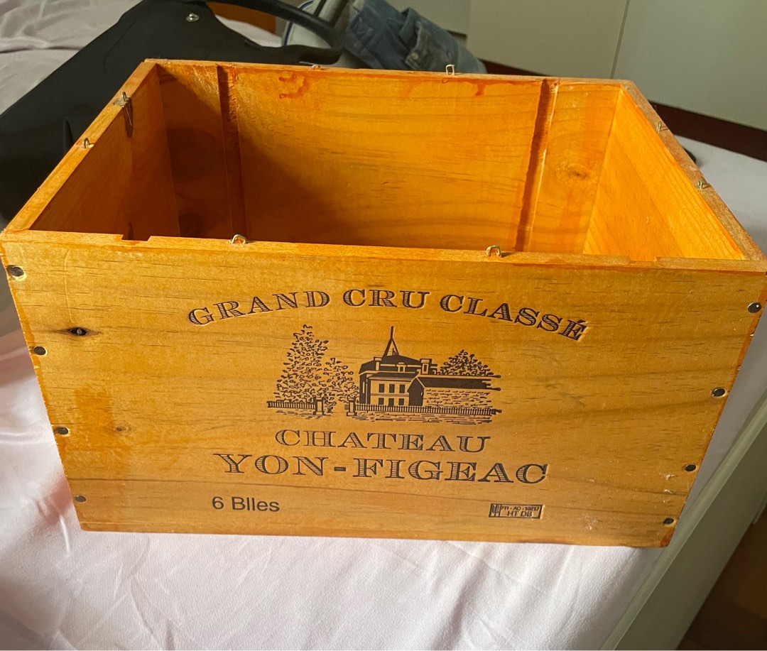 Wine Crates with varnish 33x18x26, Furniture & Home Living, Home Decor