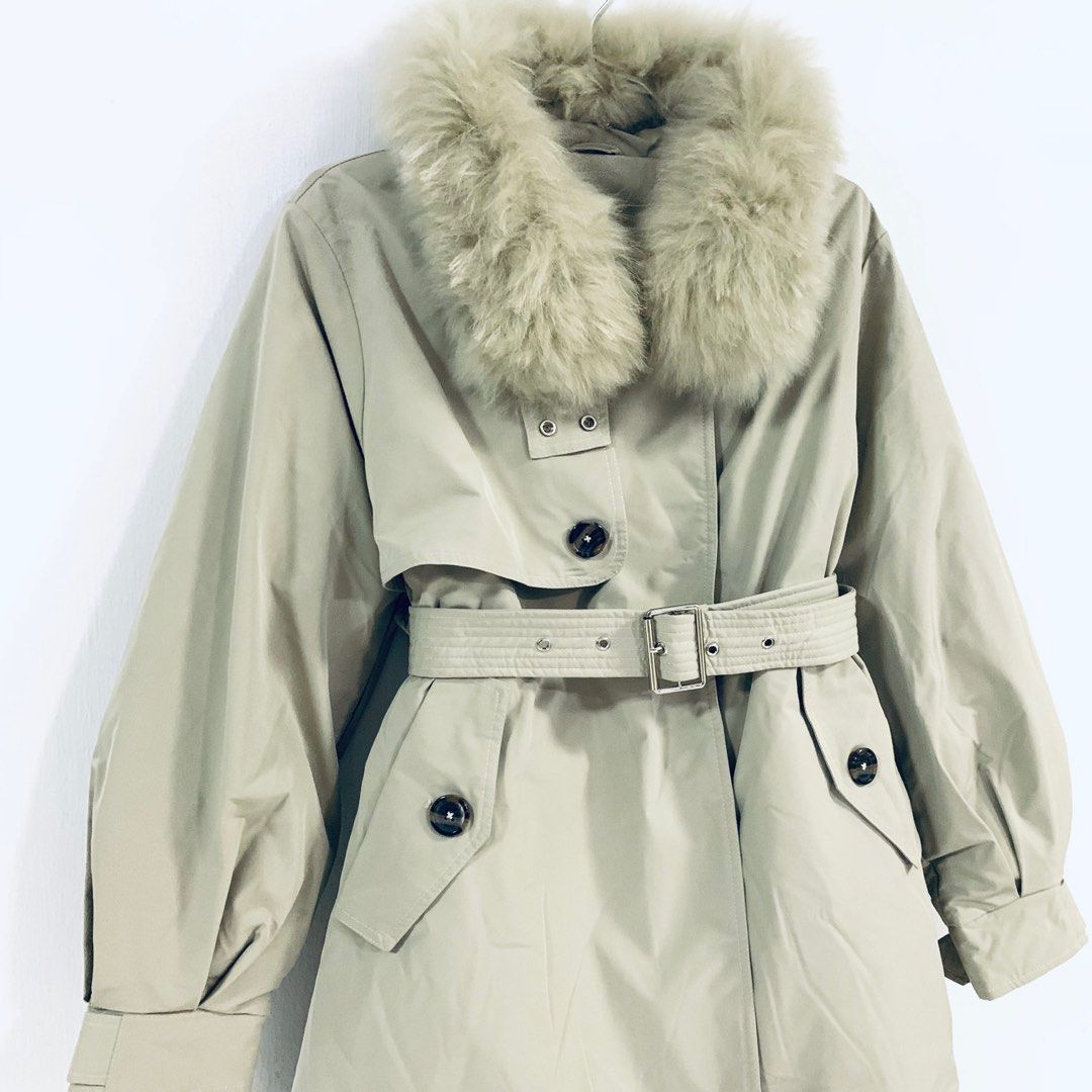 Down coats with real best sale fur